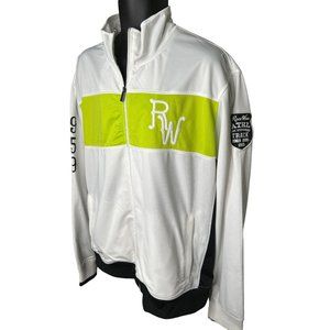 Rocawear Jacket Mens 3XL XXXL Green White Rocawear Full Zip Track Jacket Hip Hop